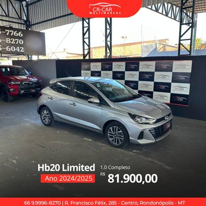 HYUNDAI HB20 1.0 12V FLEX LIMITED PLUS MANUAL